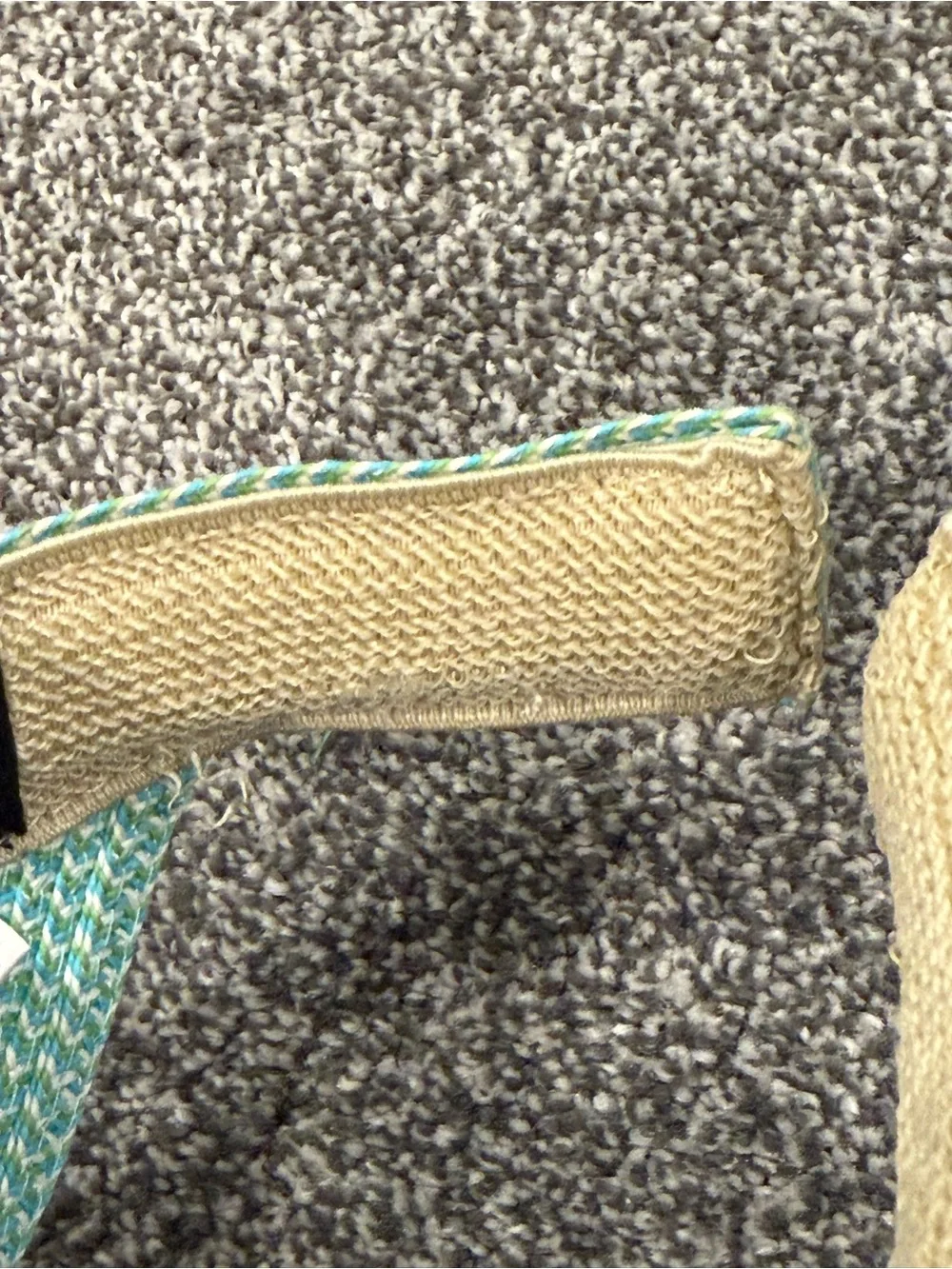 Scala Raffia Braided Visor in Sea Foam